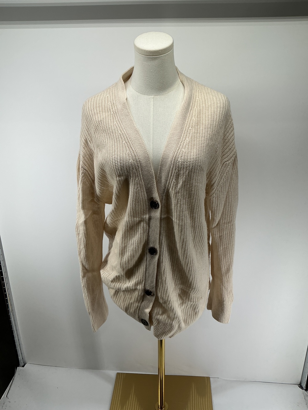 Mongolian Cashmere Oversized Boyfriend Cardigan Sweater